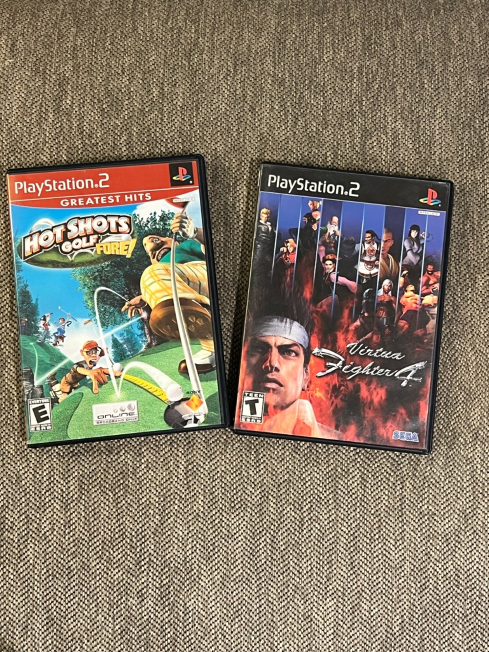 Bundle Sony PlayStation 2 Hot Shots Golf Fore! And Virtua Fighter 4